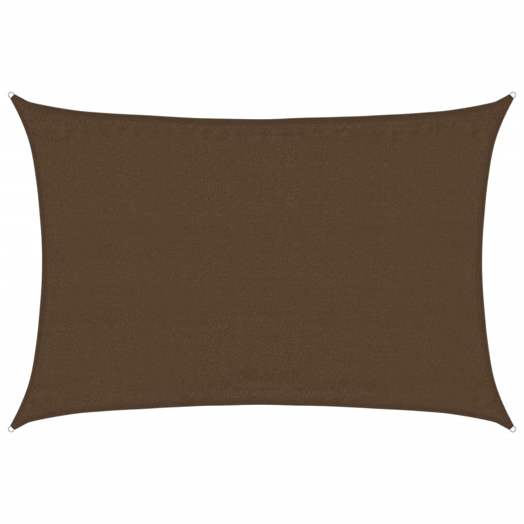 Vidaxl zonnenzeechen 160 g m² 3.5x4.5 m hdps Brown