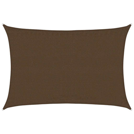 Vidaxl Zonnezeil 160 g m² 3,5 x 5 m HDPE -Braun