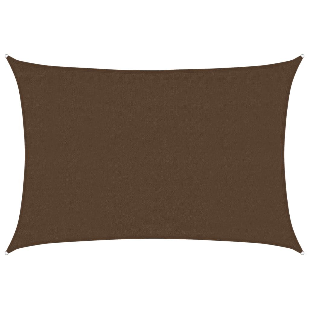 Vidaxl zonnenze 160 g m² 3.5x5 m hdps Brown