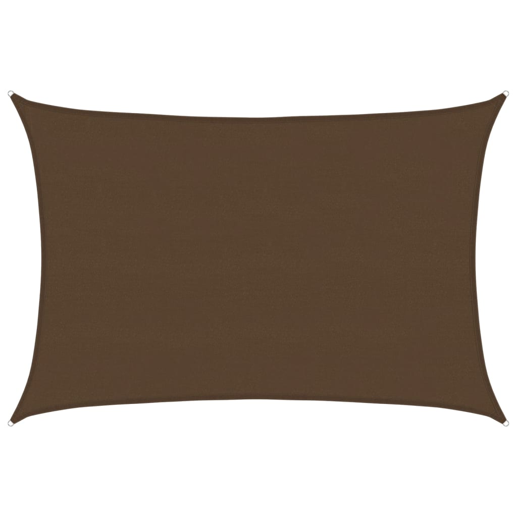 Vidaxl zonnenze 160 g m² 5x6 m hdps Brown