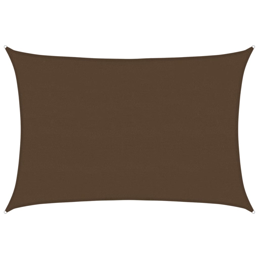 Vidaxl Zonnezeil 160 g m² 5x7 m HDPE Brown