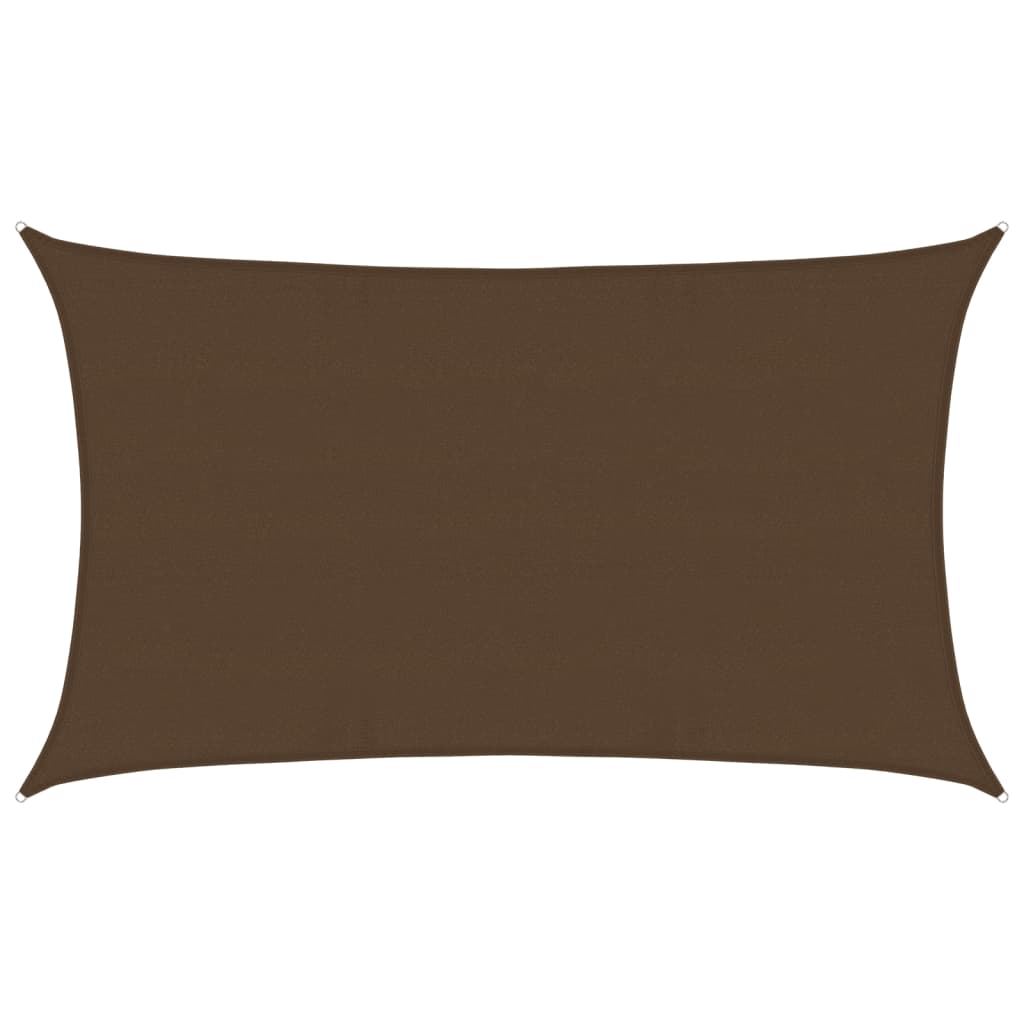 Vidaxl Zonnezeil 160 g m² 5x8 m HDPE Brown