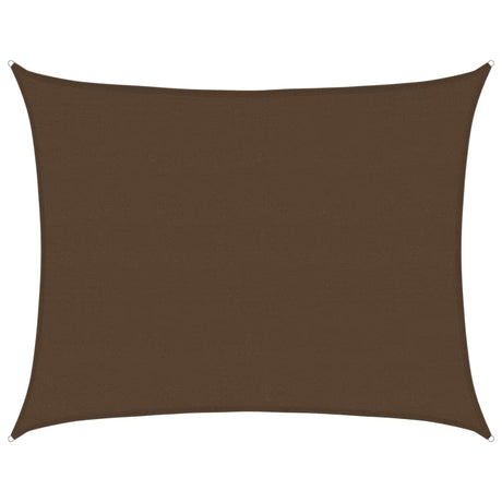 Vidaxl Zonnezeil 160 g m² 6x7 M HDPE -Braun