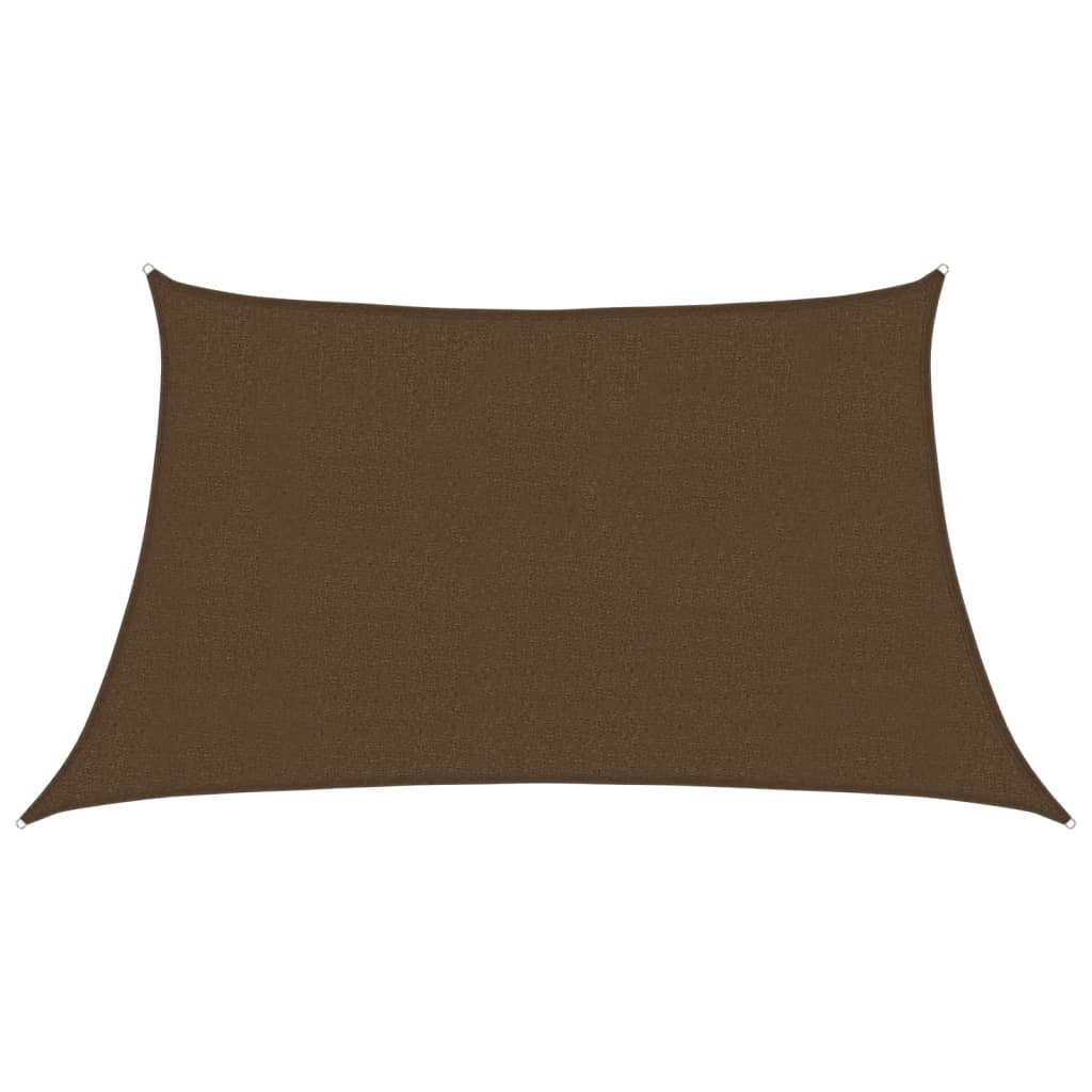 Vidaxl Zonnezeil 160 g m² 3 4x2 M HDPE BROWN