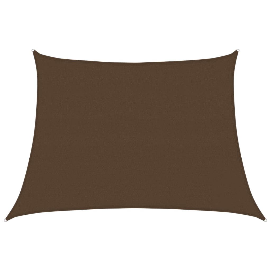 Vidaxl Zonnezeil 160 g m² 4 5x3 m HDPE Brown