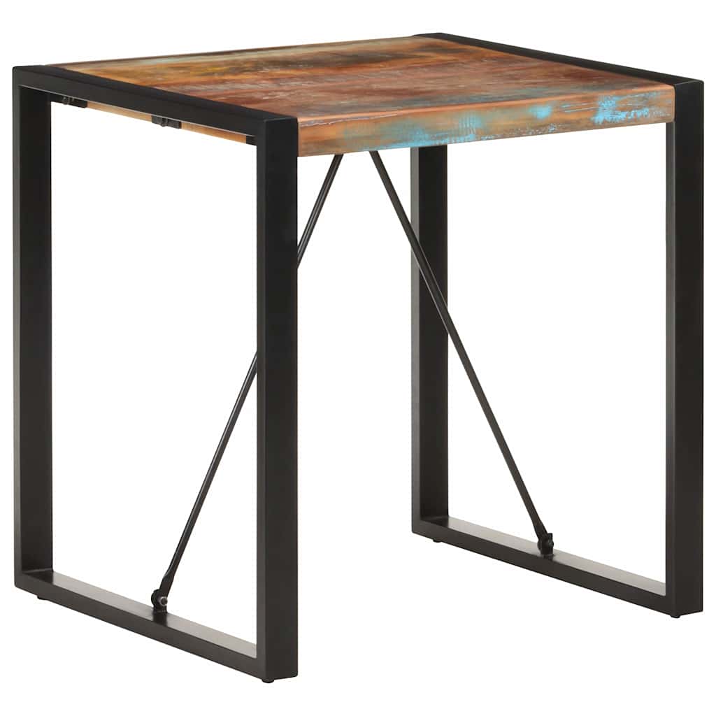 Vidaxl eettafel 70x70x75 cm massief gerecycled hout