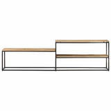 Vidaxl tv-meubel 180x30x50 cm ruw mangohout