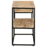 Vidaxl tv-meubel 180x30x50 cm ruw mangohout