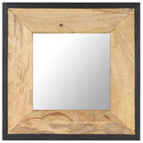 Vidaxl Mirror 50x50 cm Festes Mangoholz