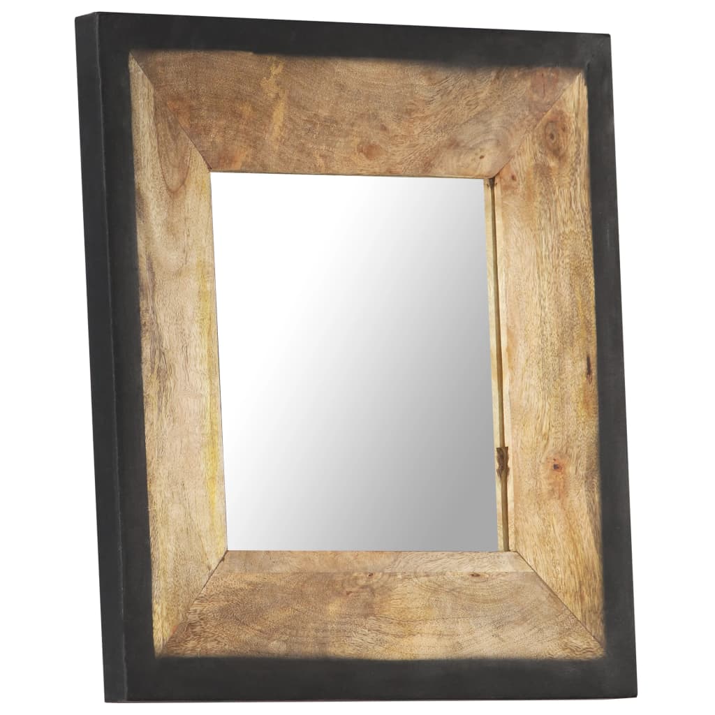 Vidaxl Mirror 50x50 cm de madera de mango sólida