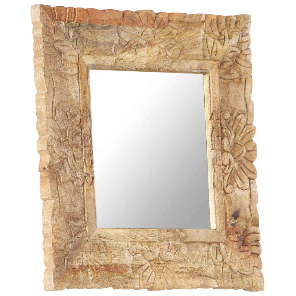 Vidaxl Mirror 50x50 cm en bois de mangue solide