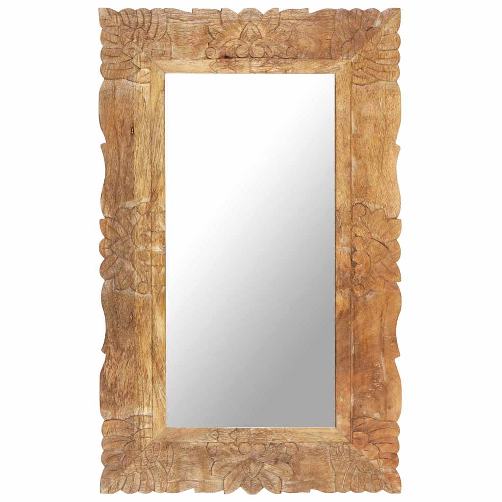 VidaXL Spiegel 80x50 cm massives Mangoholz