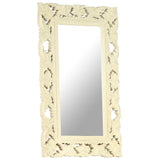 Vidaxl Mirror Hand -Cut 80x50 cm massif massif blanc