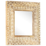 Vidaxl Mirror Hand -Cut 50x50x2,6 cm Solid Mango Wood