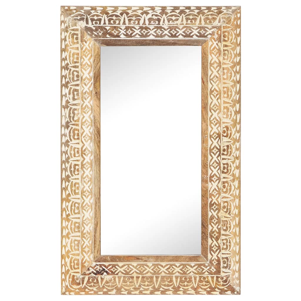 Vidaxl Mirror Hand -Cut 80x50x2,6 cm trden mangov les