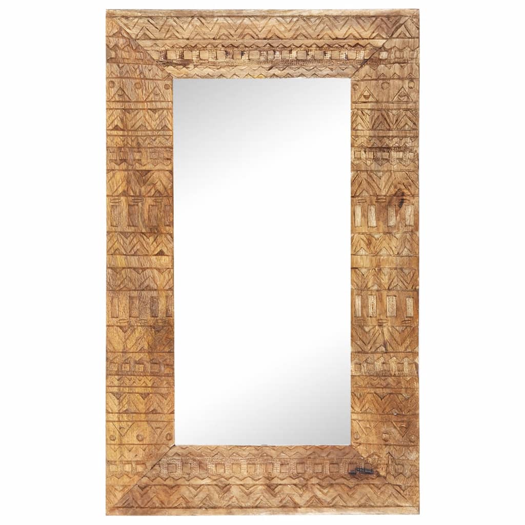 Vidaxl Mirror Hand -Cut 80x50x2,5 cm Wood de mangue solide