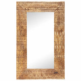 Vidaxl Mirror Hand -Cut 80x50x2,5 cm Wood de mangue solide