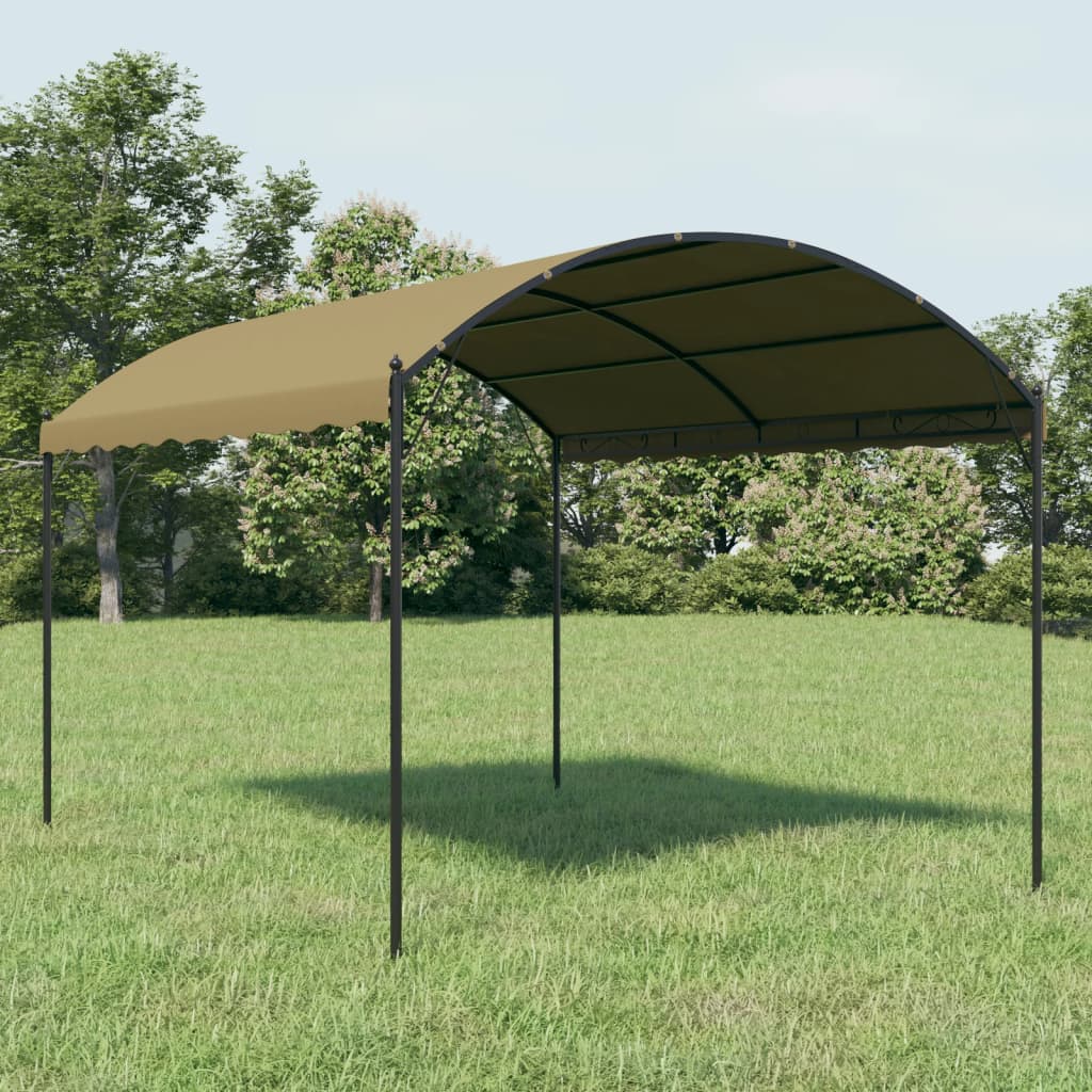 Vidaxl arbor 180 g m² 4x3x2,6 m taupe