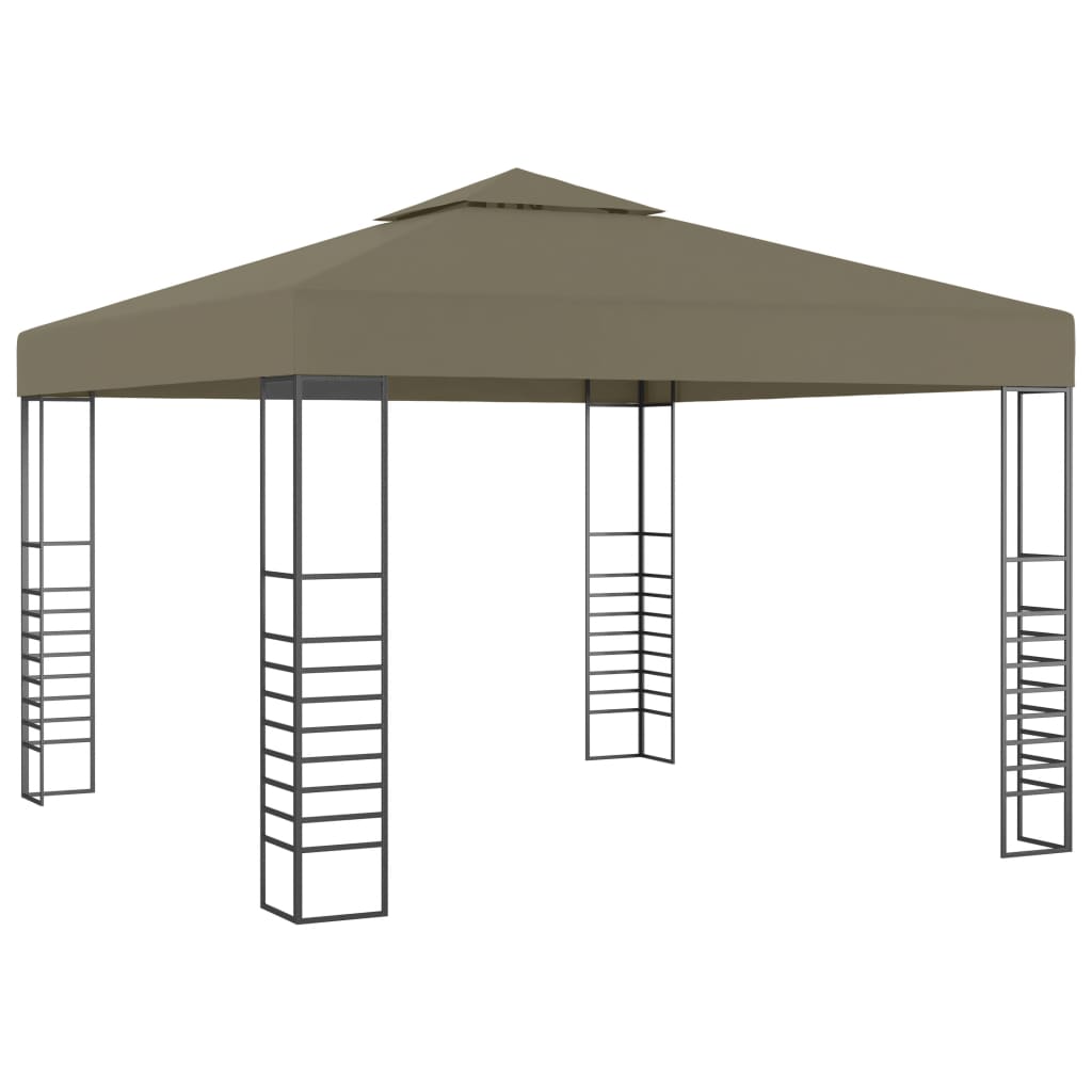 Vidaxl tuinpaviljoen 180 g m² 3x3 m taupe