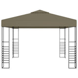Vidaxl tuinpaviljoen 180 g m² 3x3 m taupe