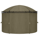 Vidaxl Arbor z zasłonami 180 g m² 520x349x255 cm taupe