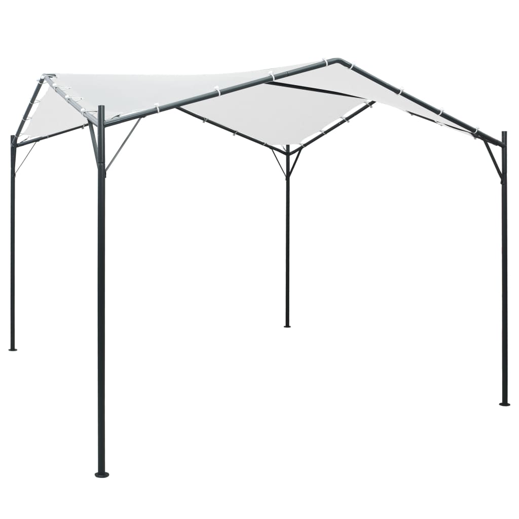 Vidaxl Arbor 180 g m² 3x3x2,6 m bela