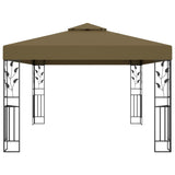 Vidaxl Arbor con doppio tetto 180 g m² 3x4 m taupe