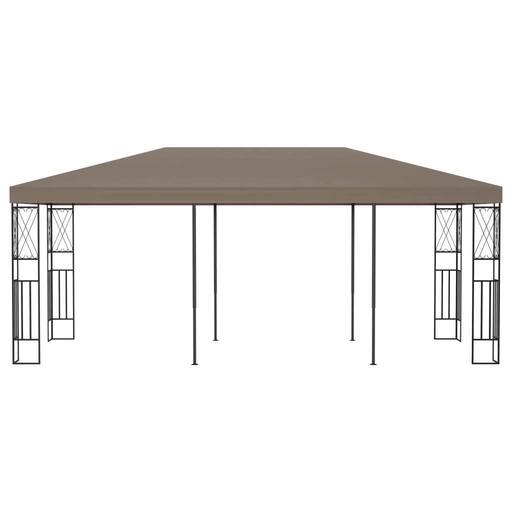 Vidaxl arbor 6x3 m prach taupe