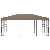 Vidaxl arbor 6x3 m prah taupe