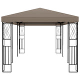 Vidaxl arbor 6x3 m poussière taupe