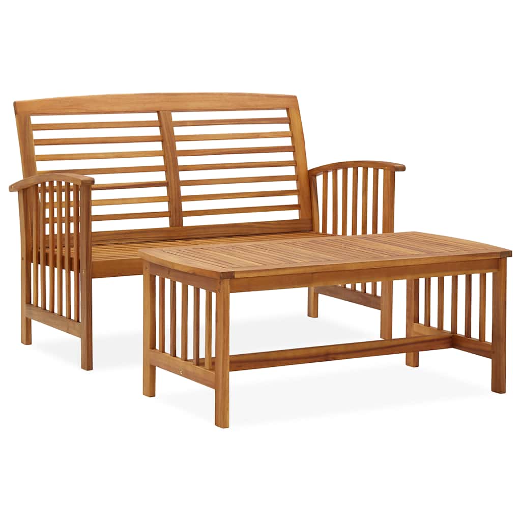 Vidaxl 2-delige loungeset massief acaciahout