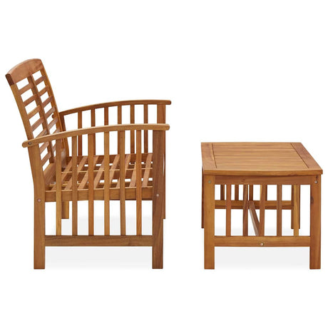 Vidaxl 2-delige loungeset massief acaciahout