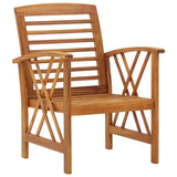 Vidaxl tuinstoelen 2 st massief acaciahout