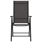 Vidaxl tuinstoelen 6 st inklapbaar textileen zwart