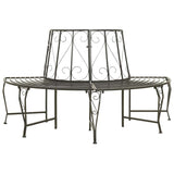 Vidaxl boombank halfrond 160 cm staal