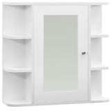 Vidaxl badkamerspiegelkast 66x17x63 cm mdf wit