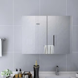 Vidaxl badkamerspiegelkast 80x15x60 cm mdf wit