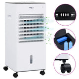 Vidaxl Air Cooler Mobile 3-in-15 W 61x31x27 cm weiß und schwarz