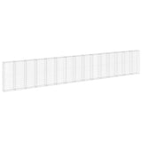 Vidaxl Schanskorf wall with lids 900x30x150 cm galvanized steel