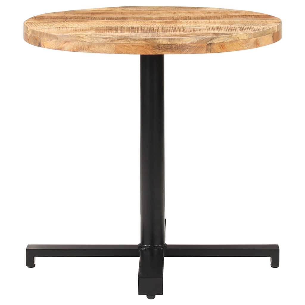 Vidaxl bistrotafel rond ø80x75 cm ruw mangohout