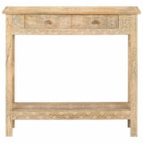 Vidaxl wandtafel 80x35x74 cm massief mangohout