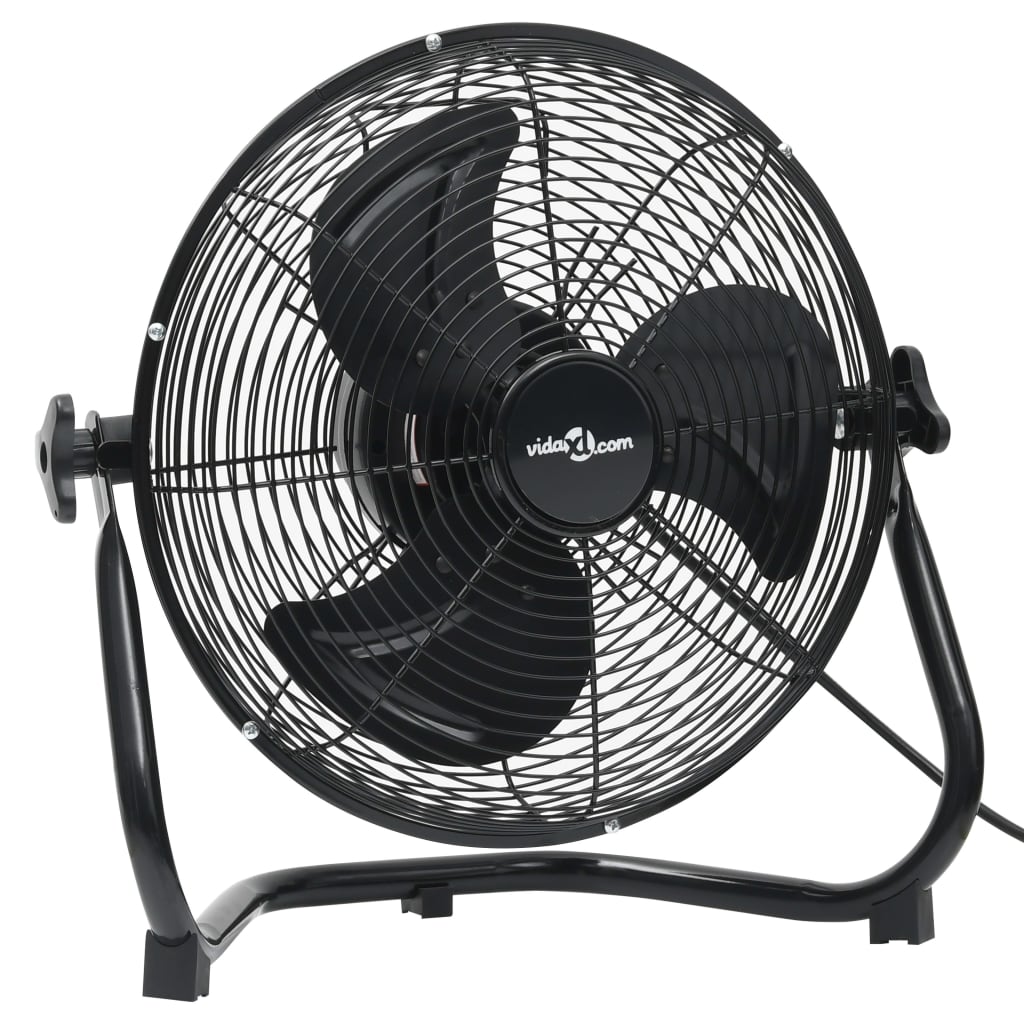 Vidaxl Floor fan 3 speeds 91.5 W 55 cm Black