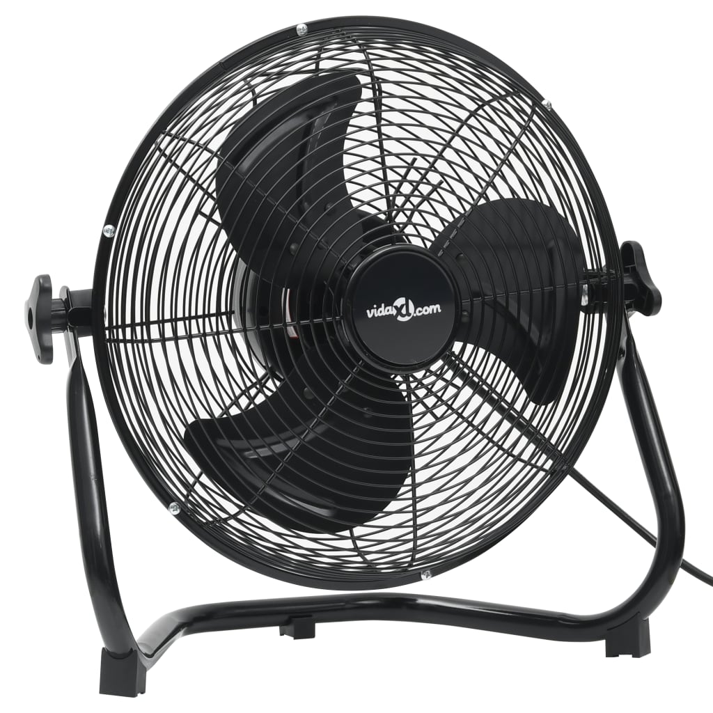 Vidaxl Buedem Fan 3 Geschwindegkeet 115,2 W 60 cm schwaarz