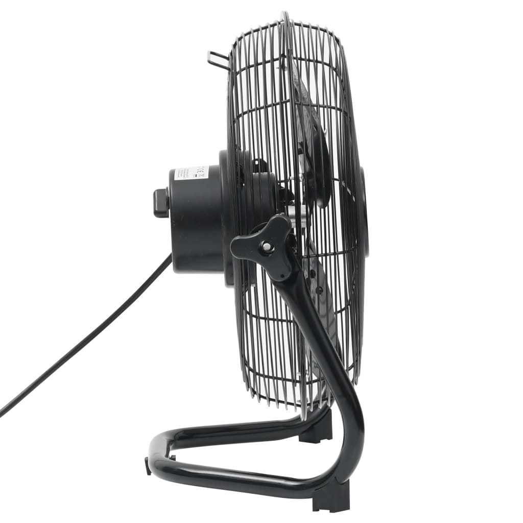 VidaXL Vloerventilator 3 snelheden 115,2 W 60 cm zwart