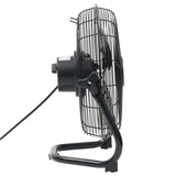 Vidaxl Fan de piso 3 velocidades 115.2 W 60 cm Negro