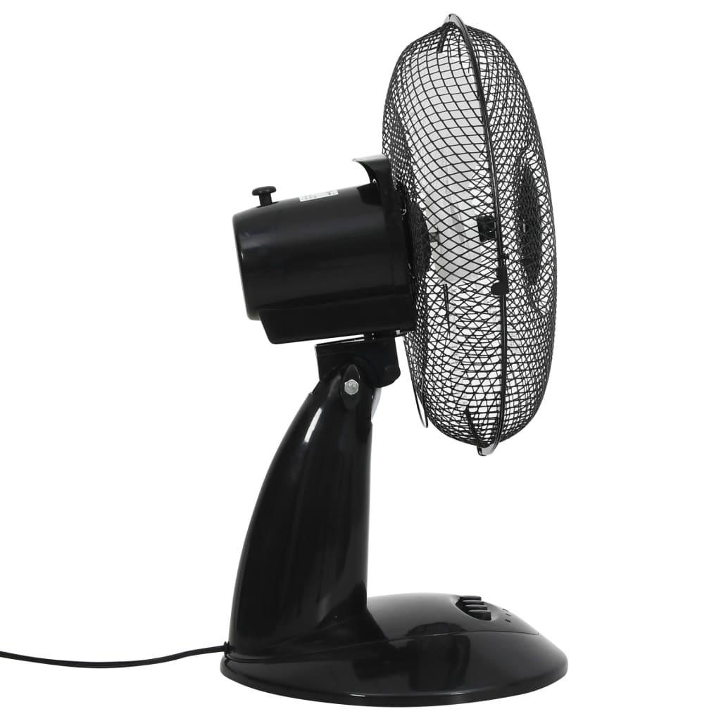 Vidaxl Table Fan 3 Hastigheter 40 W 30 cm svart