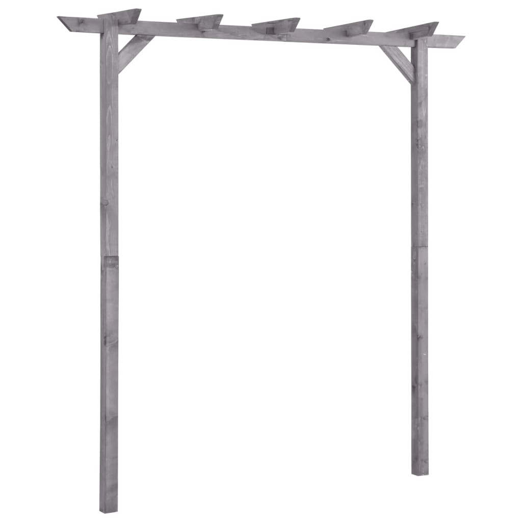 Vidaxl Pergola 200x40x205 cm imprägniertes Kiefernholz grau