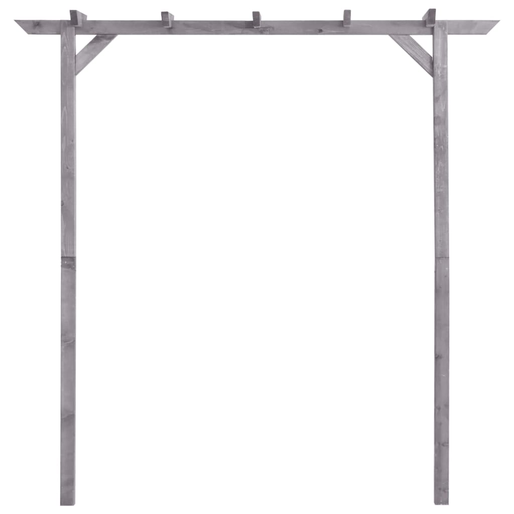 Vidaxl Pergola 200x40x205 cm Impregnated sosna drewniana szarość