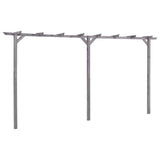 Vidaxl Pergola 400x40x205 cm imprägniertes Kiefernholz grau