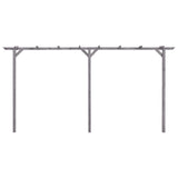 Vidaxl Pergola 400x40x205 cm imprägniertes Kiefernholz grau